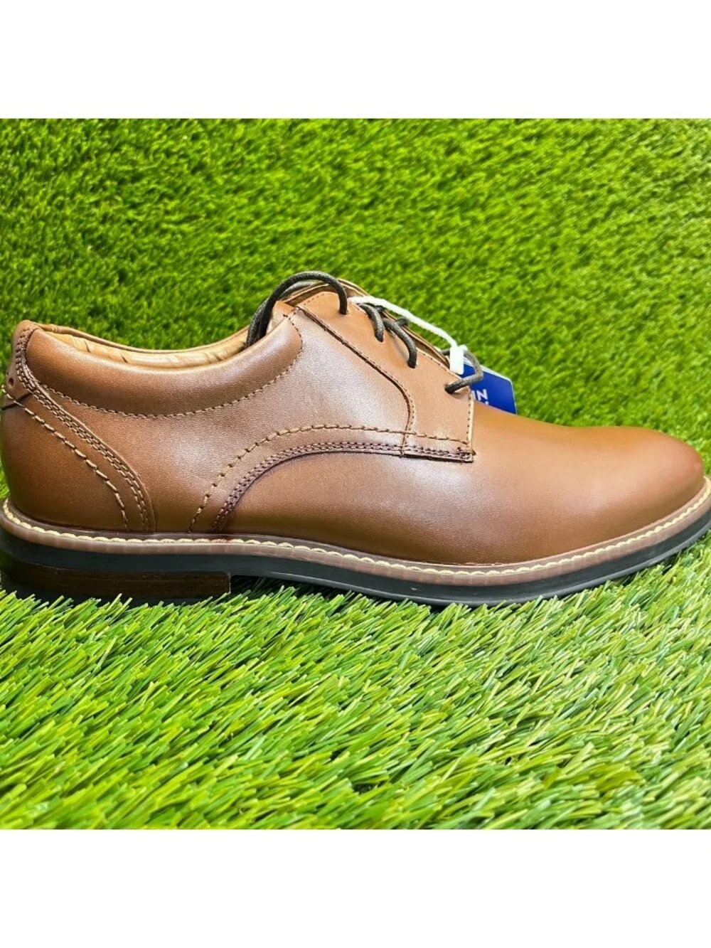 Nunn Bush Calderone Mens Size 8 Brown Casual Classic Plain Toe Oxford Shoes